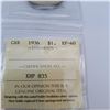 Image 3 : ICCS EF-40 1936 Canadian Silver Dollar 80% Silver