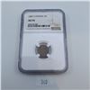 Image 1 : NGC Graded AU-55 1887 5 Cent Canadian Sterling Silver Coin