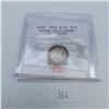 Image 1 : CMG Graded G-6 1893 Round Top 3, Obv. 6 10 Cent Canadian Sterling Silver Coin