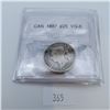 Image 1 : CMG Graded VG-8 1887 25 Cent Canadian Sterling Silver Coin