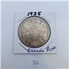Image 1 : 1935 Canadian Silver Dollar 80% Silver