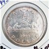 Image 2 : 1945 Canadian Silver Dollar 80% Silver