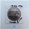 Image 1 : 1946 Canadian Silver Dollar 80% Silver