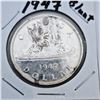 Image 2 : 1947 Canadian Silver Dollar 80% Silver