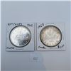 Image 1 : 1962, 1963 Canadian Silver Dollars 80% Silver