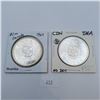 Image 1 : Two 1964 Canadian Silver Dollars 80% Silver