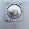 Image 1 : 1967 Canadian Silver Dollar 80% Silver