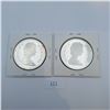 Image 2 : Two Canadian Silver Dollars 23.3g 50% Silver Each