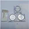 Image 1 : Three Canadian Silver Proof Dollars 25.175g 92.5% Silver Each