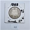 Image 1 : 1888 50 Cent Canadian Sterling Silver Coin