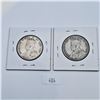 Image 2 : 1911, 1912 50 Cent Canadian Sterling Silver Coins