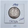Image 1 : 1934 50 Cent Canadian 80% Silver Coin