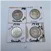 Image 1 : 1943, 1944 50 Cent Canadian 80% Silver Coins