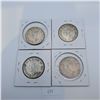 Image 2 : Four 1947 50 Cent Canadian 80% Silver Coins