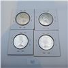 Image 2 : 1958, 1959, 1960 50 Cent Canadian 80% Silver Coins