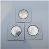 Image 2 : 1965, 1966, 1967 50 Cent Canadian 80% Silver Coins