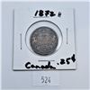 Image 1 : 1872H Canadian 25 Cent Sterling Silver Coin