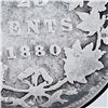 Image 2 : 1880H Canadian 25 Cent Sterling Silver Coin