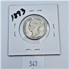 Image 3 : 1893 Canadian 25 Cent Sterling Silver Coin