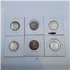 Image 2 : 1911, 1912, 1913, 1914 Canadian 25 Cent Sterling Silver Coins