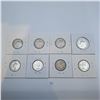 Image 2 : Eight Canadian 25 Cent 80% Silver Coins