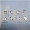 Image 2 : Eight Canadian 25 Cent 80% Silver Coins