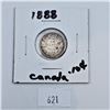 Image 1 : 1888 Canadian 10 Cent Sterling Silver Coin