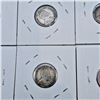 Image 6 : Six 1909 Canadian 10 Cent Sterling Silver Coins