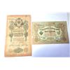 Image 1 : 3) LOT OF 2 VINTAGE RUSSIAN BANKNOTES: 1905 3 RUBL