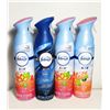 Image 1 : 8)  LOT OF 4 FABREEZE AIR FRESHNERS.