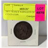 1855 FRANCE NAPOLEON III 10 CENTS COIN