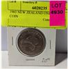 1963 NEW ZEALAND ONE FLORIN COIN