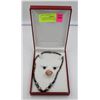 Image 1 : ESTATE RING, NECKLACE & EARRINGS IN BOX-ESTATE