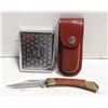 Image 1 : ESTATE KNIFE WITH LEATHER SHEATH & CIGARETTE CASE