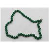 Image 1 : #152-GREEN MALACHITE NECKLACE 8MM/18"