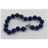 Image 1 : #156-NATURAL LAPIZ LAZULI BRACELET 8MM/7.5 "