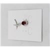 Image 1 : #233-UNHEATED GARNET & CZ  PENDANT