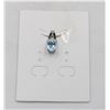 Image 1 : #187-SKY BLUE TOPAZ & CZ PENDANT