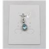Image 1 : #186-SKY BLUE TOPAZ & CZ PENDANT
