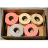 Image 1 : 1CS 5 ROLLS 10" X 3.5" LABELS APPROX 500 PER ROLL