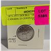 1873-1973 DOUBLE "1873" RCMP CANADA 25 CENTS COI