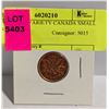 1962 HARP VARIETY CANADA SMALL 1c COIN