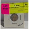 1900 SILVER CANADA 5 CENTS COIN, EF