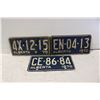 Image 1 : 1970 ALBERTA LICENSE PLATES SET OF 3