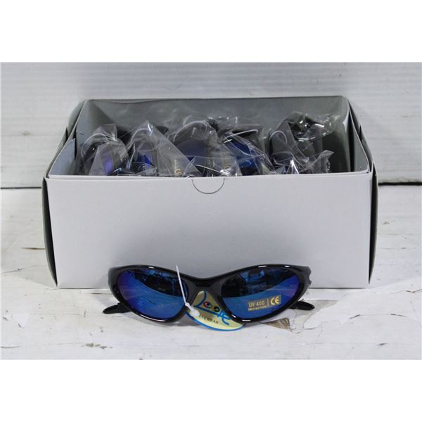 12 BRAND NEW PAIRS OF SPORTS SUNGLASSES TOGETHER