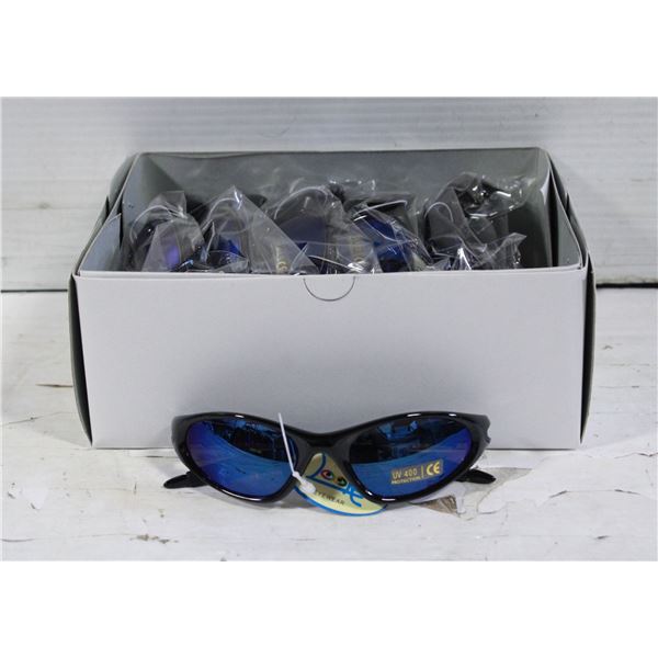 12 BRAND NEW PAIRS OF SPORTS SUNGLASSES TOGETHER