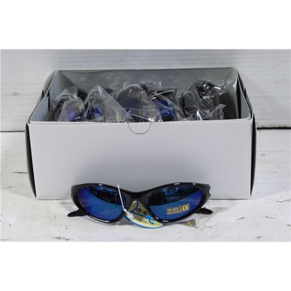 12 BRAND NEW PAIRS OF SPORTS SUNGLASSES TOGETHER