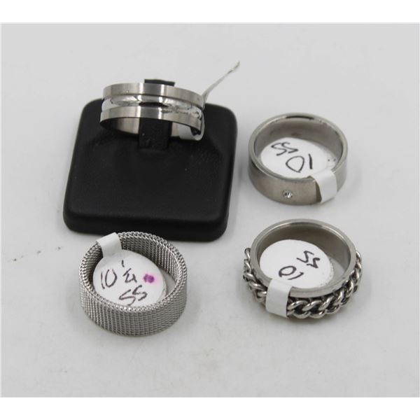 BRAND NEW MENS RINGS SIZES ASSORTED INCL: