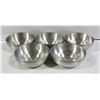 Image 1 : 5 PEWTER SERVING BOWLS