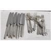 Image 1 : VINTAGE WM ROGERS & SONS SILVER FORKS & KNIVES